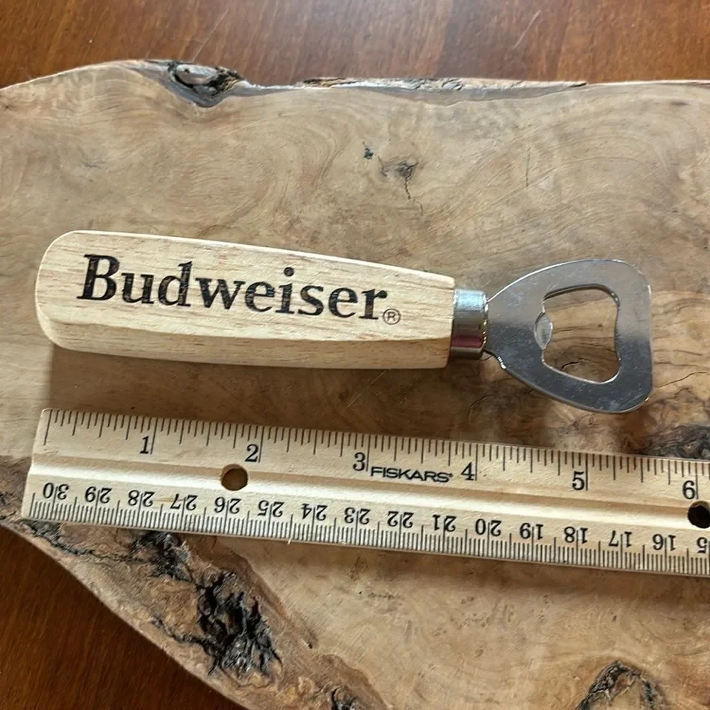 Budweiser Wooden Bottle Opener